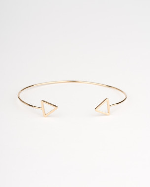 14k Gold Dreieck Armreif
