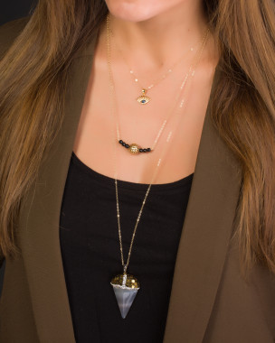 Collier Flèche Plaqué Or