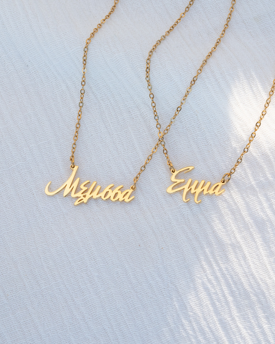 Greek Name Necklace Personalized Jewelry