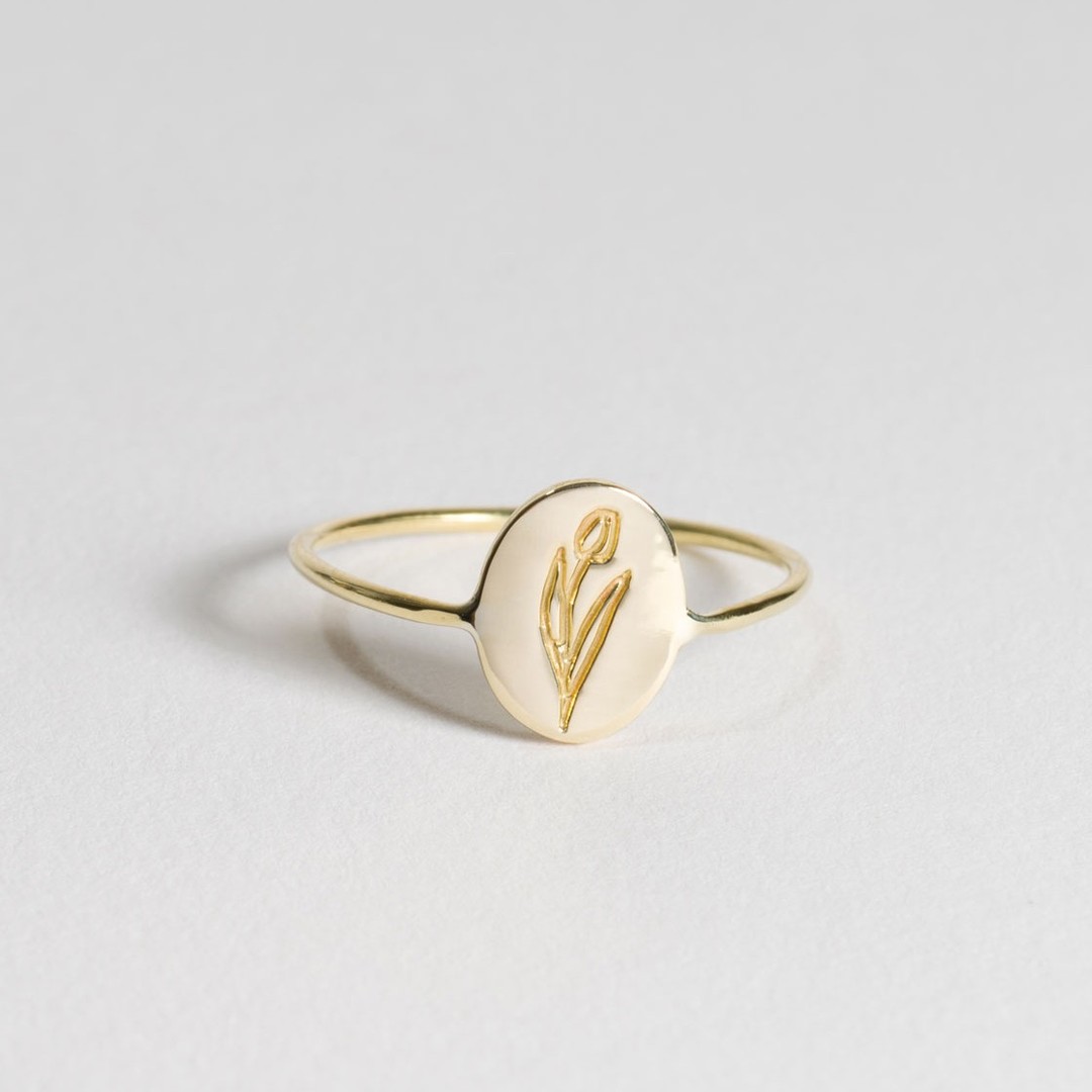 Tulip Flower Ring