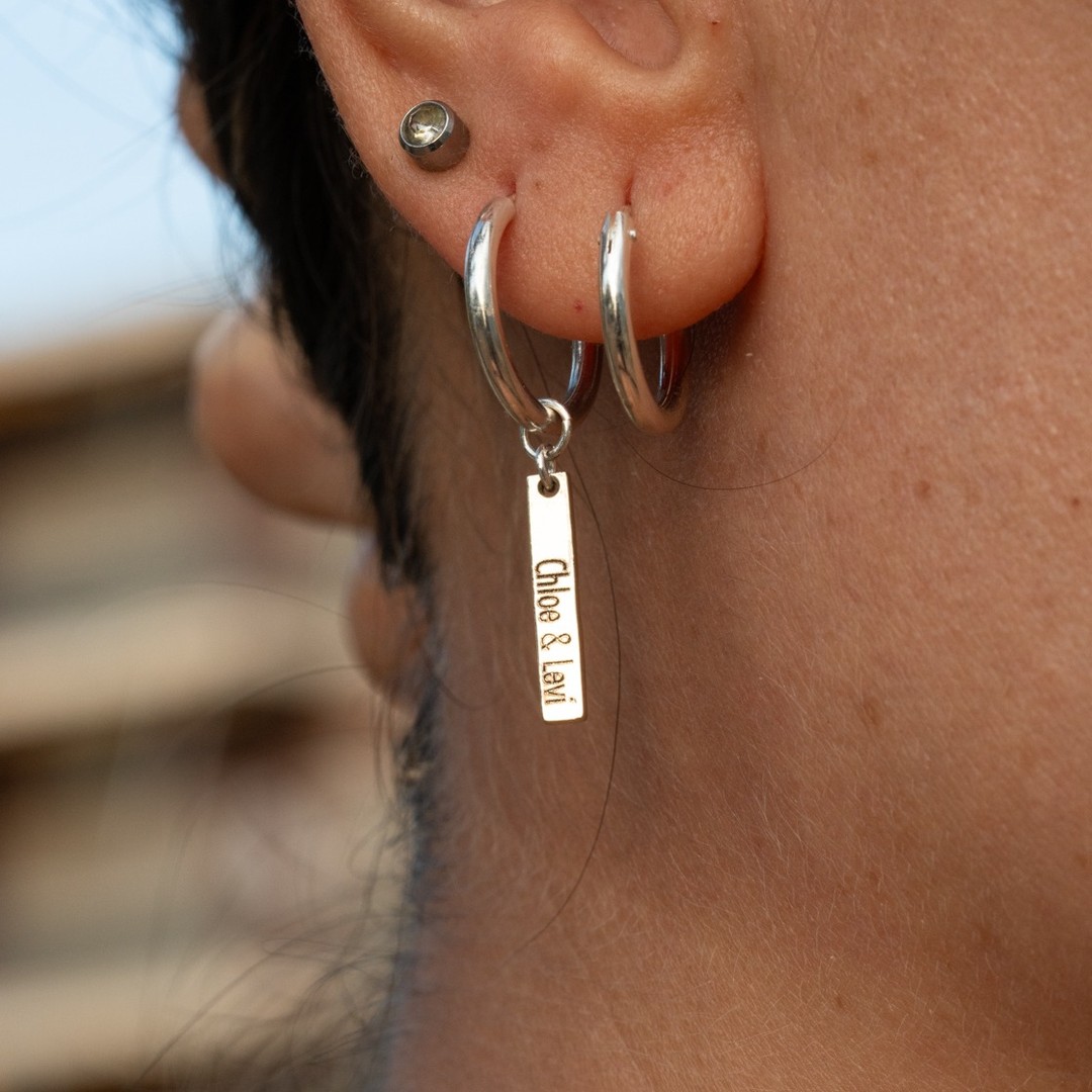 Personalized Hoop Earrings<br/>
.<br/>
.<br/>
.<br/>
.<br/>
.<br/>
#earrings #hoops #hoopsearrings #ianassa #handmadejewelry